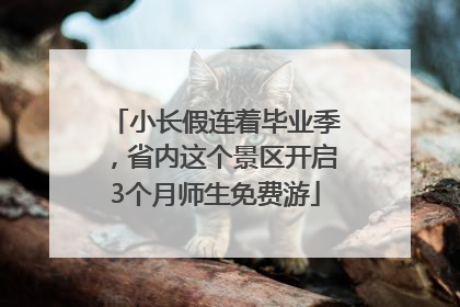 小长假连着毕业季，省内这个景区开启3个月师生免费游