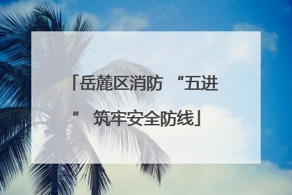 岳麓区消防 “五进” 筑牢安全防线