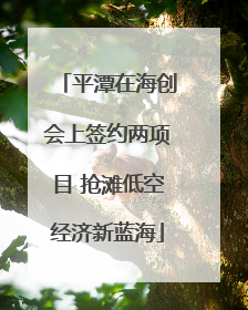 平潭在海创会上签约两项目 抢滩低空经济新蓝海