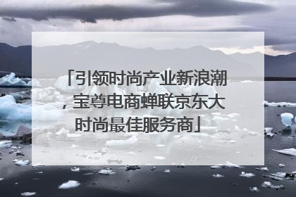 引领时尚产业新浪潮，宝尊电商蝉联京东大时尚最佳服务商
