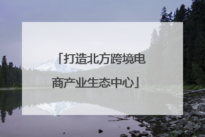 打造北方跨境电商产业生态中心