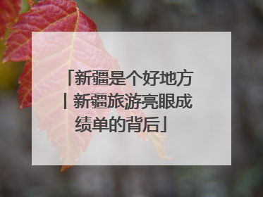 新疆是个好地方丨新疆旅游亮眼成绩单的背后