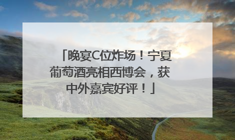 晚宴C位炸场！宁夏葡萄酒亮相西博会，获中外嘉宾好评！