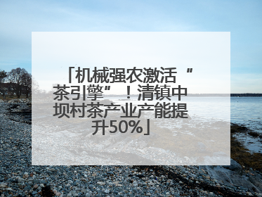 机械强农激活“茶引擎”！清镇中坝村茶产业产能提升50%