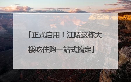 正式启用！江陵这栋大楼吃住购一站式搞定
