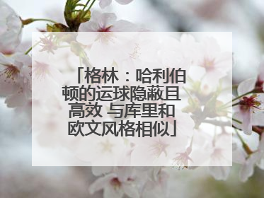 格林：哈利伯顿的运球隐蔽且高效 与库里和欧文风格相似