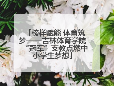 榜样赋能 体育筑梦——吉林体育学院“冠军”支教点燃中小学生梦想