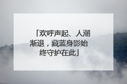 欢呼声起、人潮渐退，藏蓝身影始终守护在此