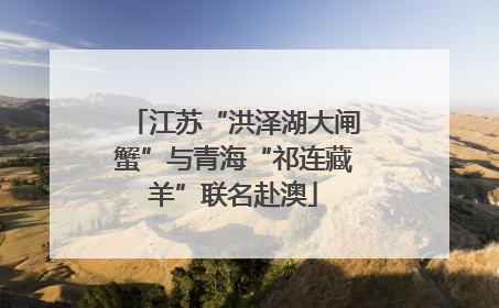 江苏“洪泽湖大闸蟹”与青海“祁连藏羊”联名赴澳