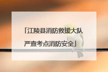 江陵县消防救援大队严查考点消防安全