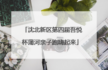 沈北新区第四届吾悦杯蒲河亲子跑嗨起来