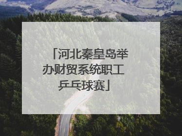 河北秦皇岛举办财贸系统职工乒乓球赛