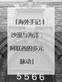 海外手记丨沙漠与海洋：阿联酋的多元脉动