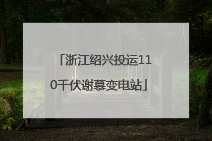 浙江绍兴投运110千伏谢慕变电站