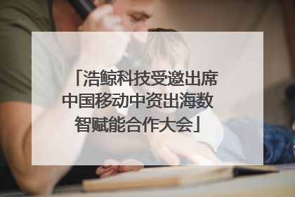 浩鲸科技受邀出席中国移动中资出海数智赋能合作大会