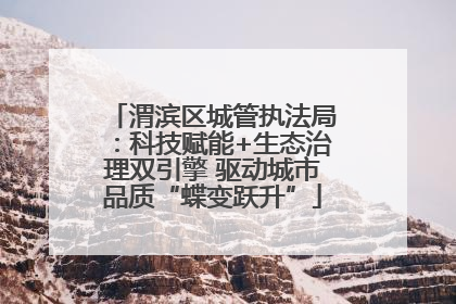 渭滨区城管执法局：科技赋能+生态治理双引擎 驱动城市品质“蝶变跃升”