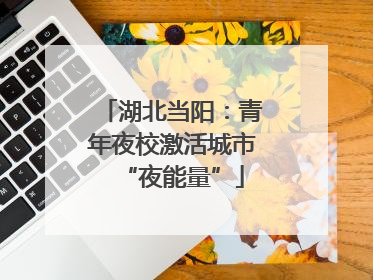 湖北当阳：青年夜校激活城市“夜能量”
