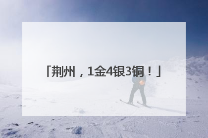 荆州，1金4银3铜！
