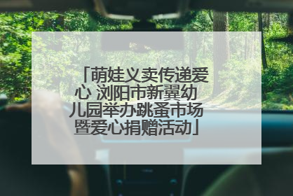萌娃义卖传递爱心 浏阳市新翼幼儿园举办跳蚤市场暨爱心捐赠活动