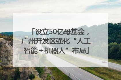 设立50亿母基金，广州开发区强化“人工智能＋机器人”布局
