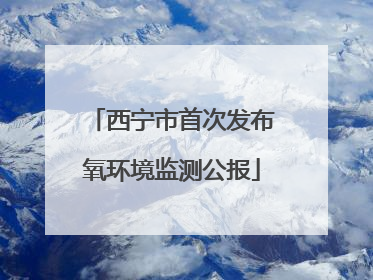 西宁市首次发布氧环境监测公报