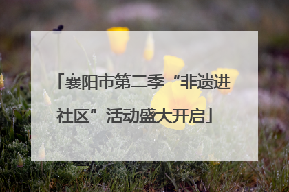 襄阳市第二季“非遗进社区”活动盛大开启