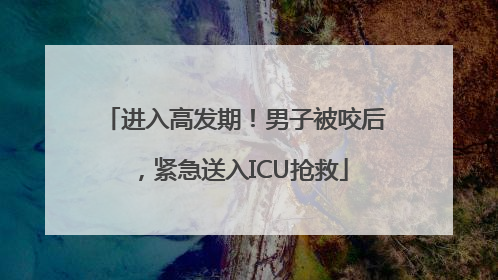 进入高发期！男子被咬后，紧急送入ICU抢救