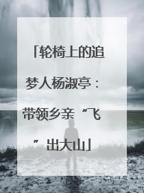 轮椅上的追梦人杨淑亭：带领乡亲“飞”出大山