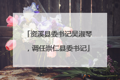 资溪县委书记吴淑琴，调任崇仁县委书记