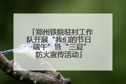 郑州铁院驻村工作队开展“我们的节日·端午”暨“三夏”防火宣传活动