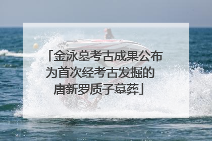 金泳墓考古成果公布 为首次经考古发掘的唐新罗质子墓葬