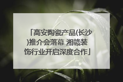 高安陶瓷产品(长沙)推介会落幕 湘赣装饰行业开启深度合作