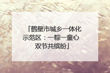 鹤壁市城乡一体化示范区：一粽一童心 双节共缤纷