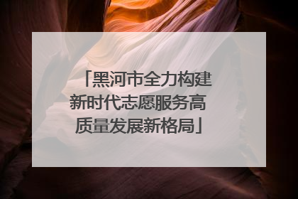 黑河市全力构建新时代志愿服务高质量发展新格局
