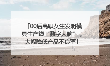 00后高职女生发明模具生产线“数字大脑”，大幅降低产品不良率