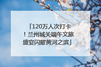 120万人次打卡！兰州城关端午文旅盛宴闪耀黄河之滨