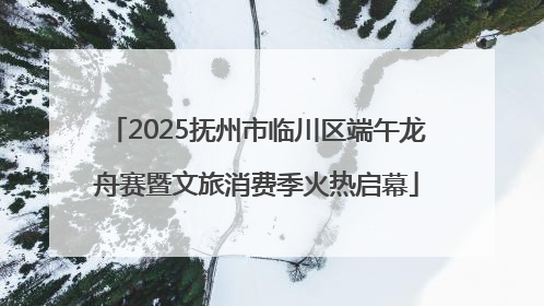 2025抚州市临川区端午龙舟赛暨文旅消费季火热启幕